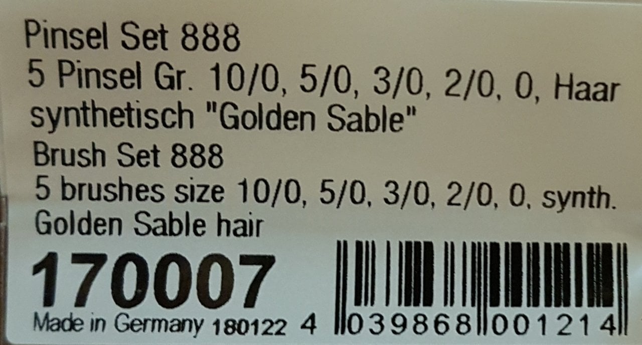 170007%20ALMAN%20KOLIBRI%20Fırça%20Seti%20888%2010/0,%205/0,%203/0,%202/0,%200%20Sentetik%20Fırça%20Seti