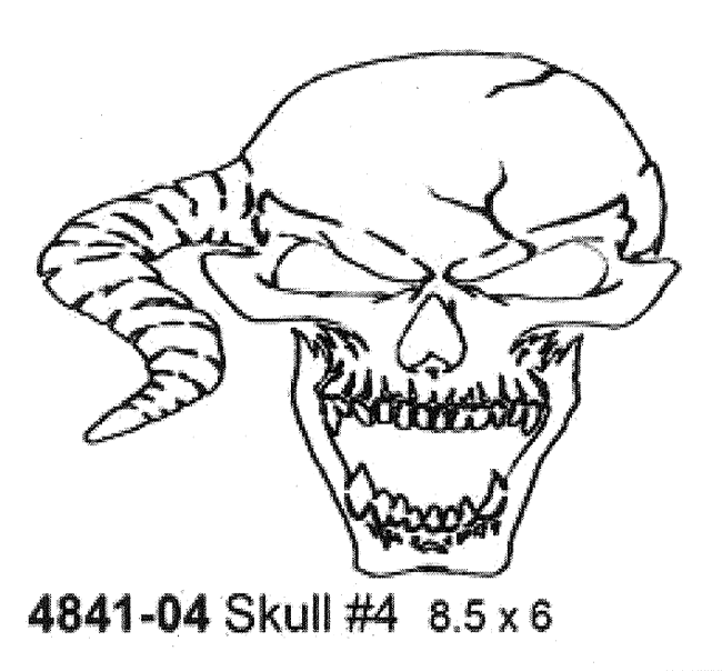 4841-04%20Skull%20Stencil%20#4%208.5’’%20x%206’’%20(21.5cmX15cm)%20Airbrush%20Plastik%20Şablon