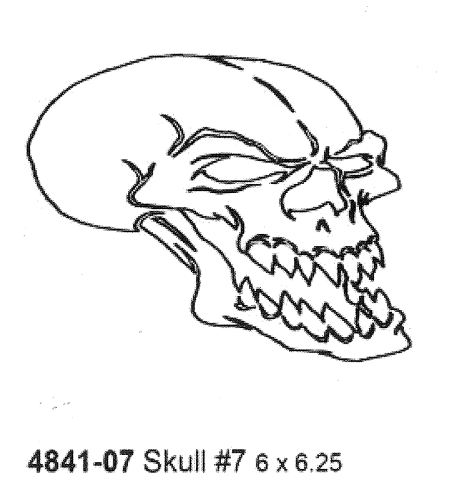 4841-07%20Skull%20Stencil%20#7%206’’%20x%206.25’’%20(15cmX16cm)%20Airbrush%20Plastik%20Şablon