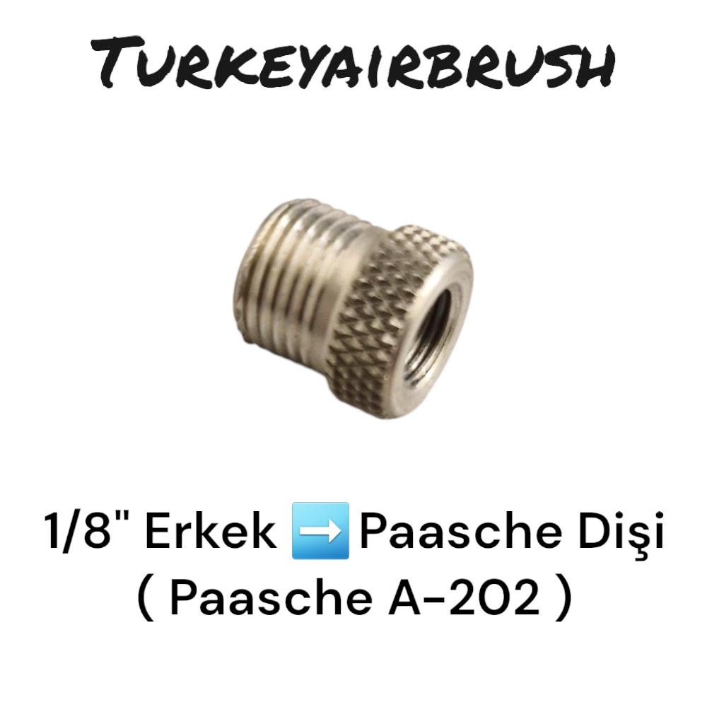 Paasche%20A-202%20Adaptör%20-%201/8’’%20Hortumu%20Paasche%20ile%20Bağlama%20Aparatı