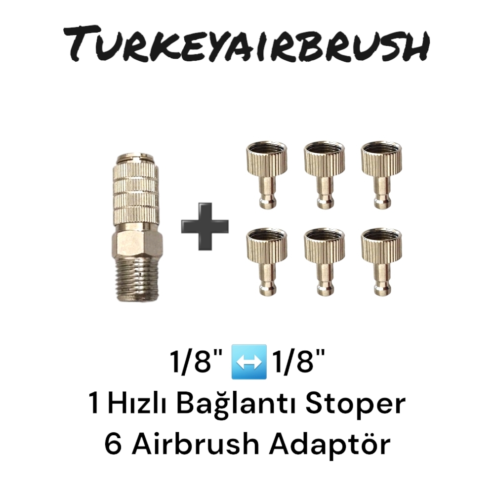 AIRBRUSH%20HIZLI%20BAĞLANTI%20ADAPTÖRÜ%20VANASIZ%20-%206%20Airbrush%20için