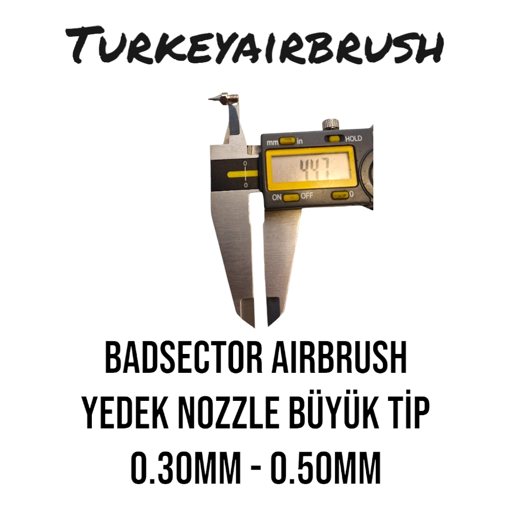 BADSECTOR%20AIRBRUSH%20BD-206%20İÇİN%20YEDEK%20NOZZLE%200.30%20VE%200.50MM