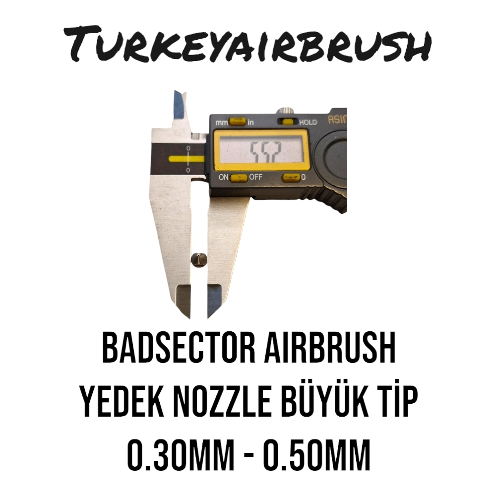 BADSECTOR%20AIRBRUSH%20BD-206%20İÇİN%20YEDEK%20NOZZLE%200.30%20VE%200.50MM