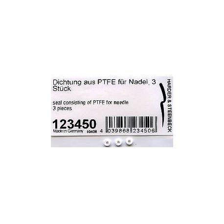 123450 Seal consisting of PTFE for needle, unit 3 pcs for all H&S and HANSA models       except COLANI