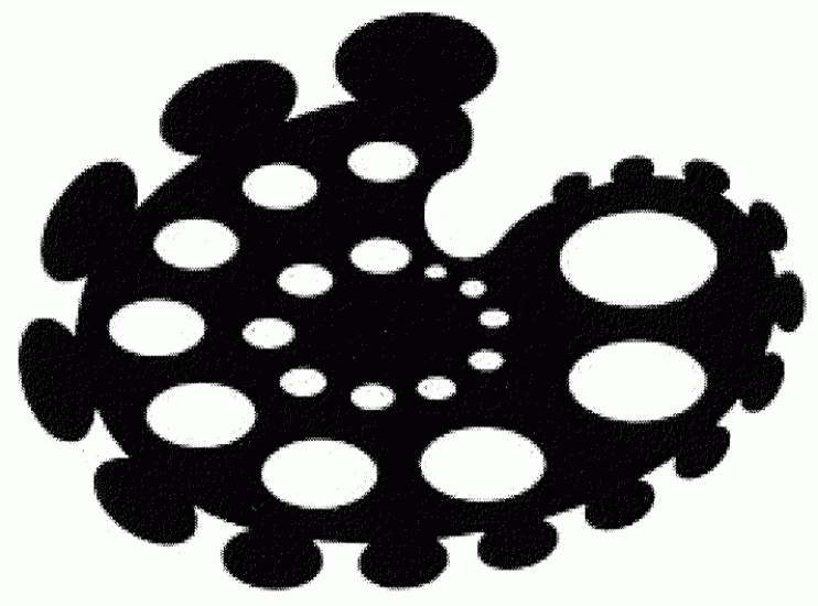 4851-00 B-Fast Ovals Stencil 6’’ x 8’’ (15cmX20cm) Airbrush Plastik Şablon