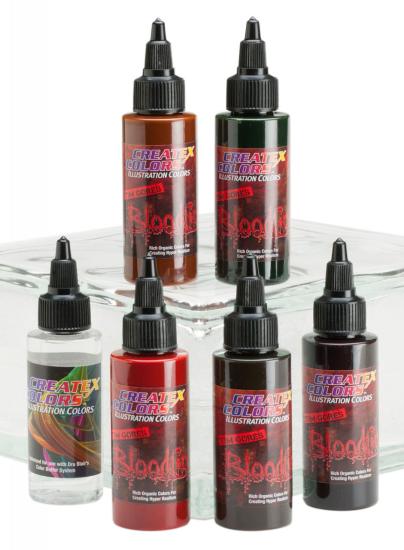 5083-02 Createx Illustration Bloodline Type B+ Set 2fl.oz/60ml Airbrush Boyası