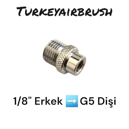 BADSECTOR DÖNÜŞÜM ADAPTÖRÜ 01 ( 1/8’’ ERKEK - G5 DİŞİ )