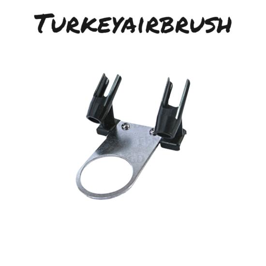 KOMPRESÖR ÜSTÜ AIRBRUSH HOLDER 2Lİ Airbrush Tutucu Mod 01