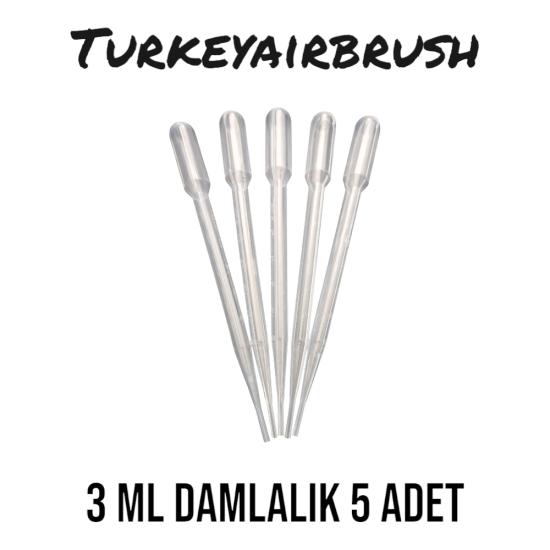 DERECELİ PİPET DAMLALIK 3ML 5Lİ PAKET